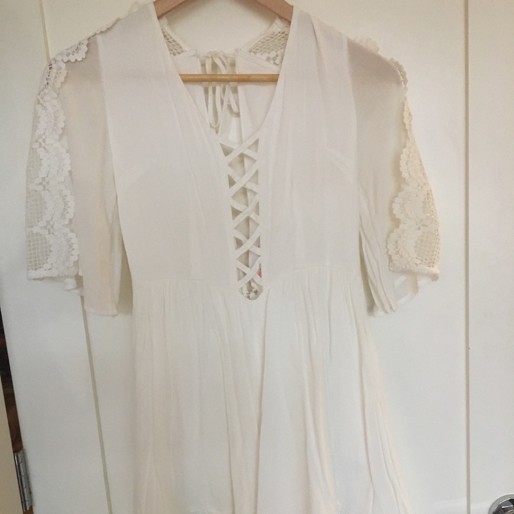 White lace romper